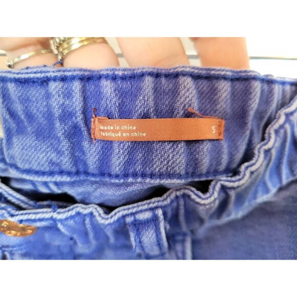 Anthropologie Pilcro Lara Ultra High-Rise Frayed Denim Shorts Size S - Picture 5 of 8